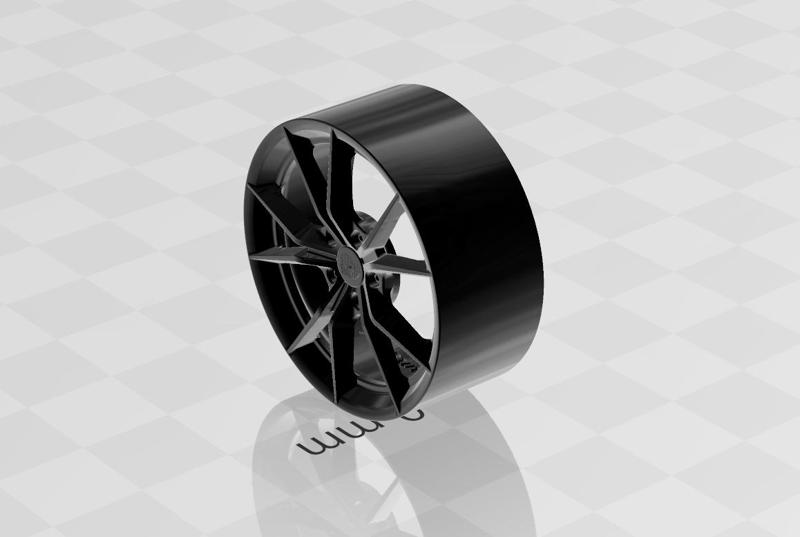 Porsche 718 wheels  for scale model 1/18 1/24 etc.