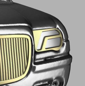 1/25 AMT 2005 Chrysler 300C Headlight options