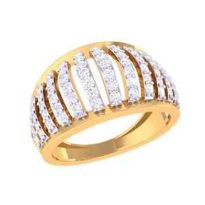 Printable 3D jewelry model of Lady diamond ring