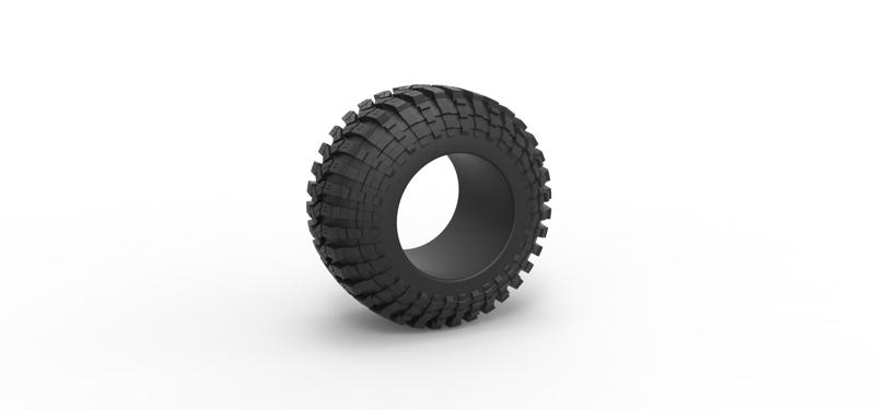 Diecast offroad tire 96 Scale 1:25