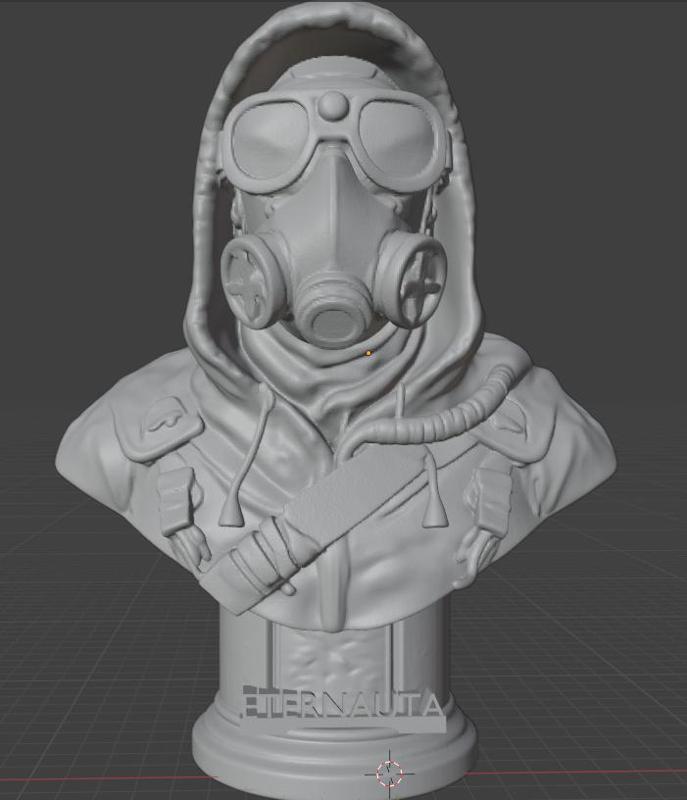 El Eternauta BUSTO - Figura Decorativa para Impresión 3D (FAN EDITION)