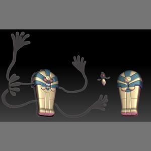 Pokemon Yamask and Cofagrigus