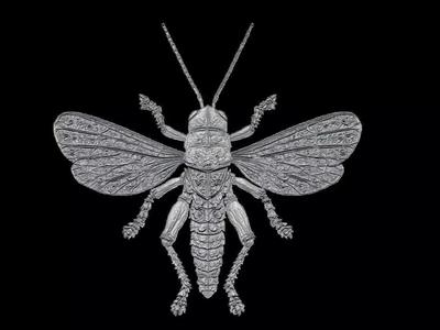 Grasshopper Pendant Sculpture