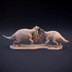 Pachyrhinosaurus fighting intended for 3D printing