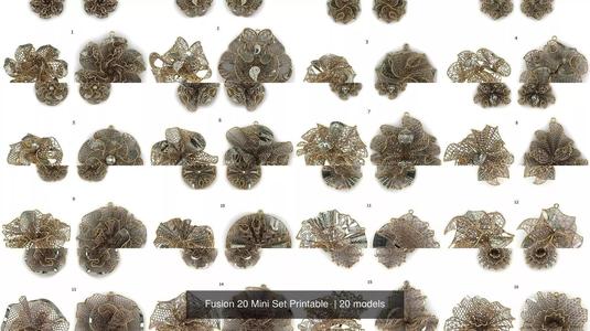 Fusion 20 Mini Set Printable  3D Model Collection