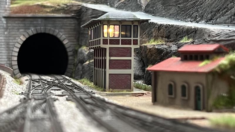 Model railways: signal box n°3 at Ambérieu-en-Bugey