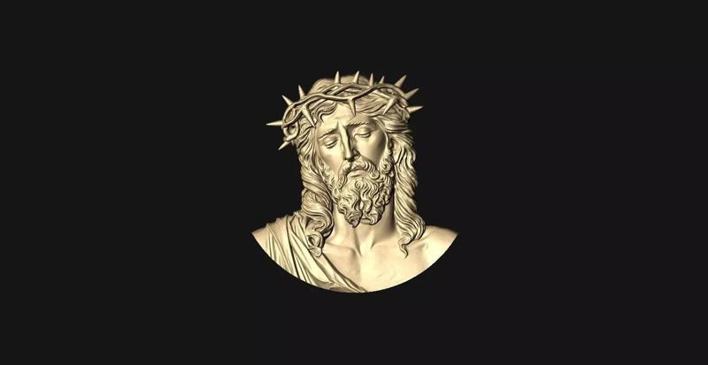 Jesus Head pendant 2