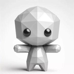Hugging Low Poly Figure