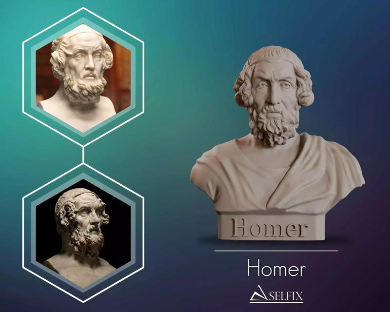 Homer Bust Sculpture