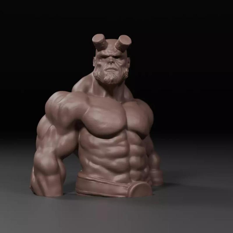 Hellboy bust
