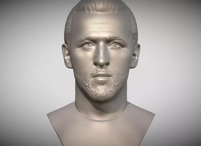 Harry Kane bust for 3D printing