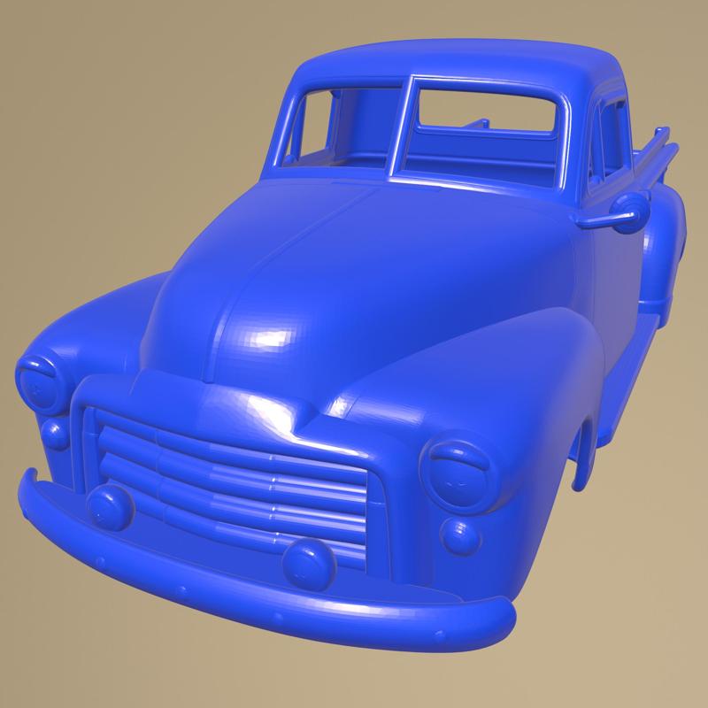 GMC 9300 Pickup Truck 1952 Printable Truck Body