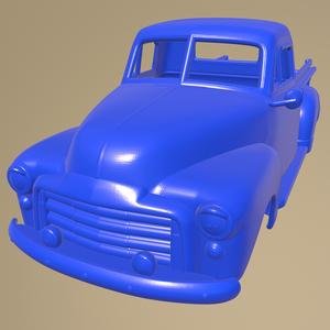GMC 9300 Pickup Truck 1952 Printable Truck Body