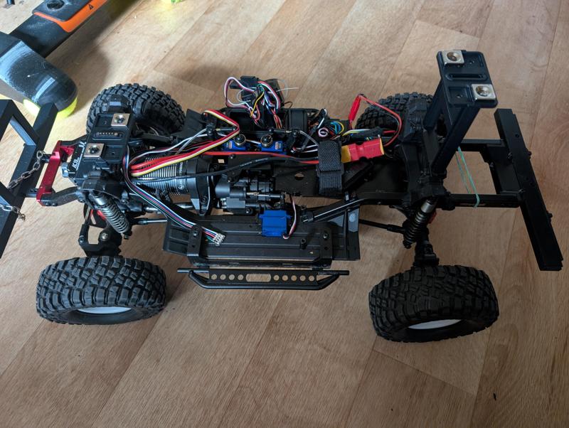 Magnetic body mount TRX-4 Defender with pogo pin, magnetic body mount TRX4