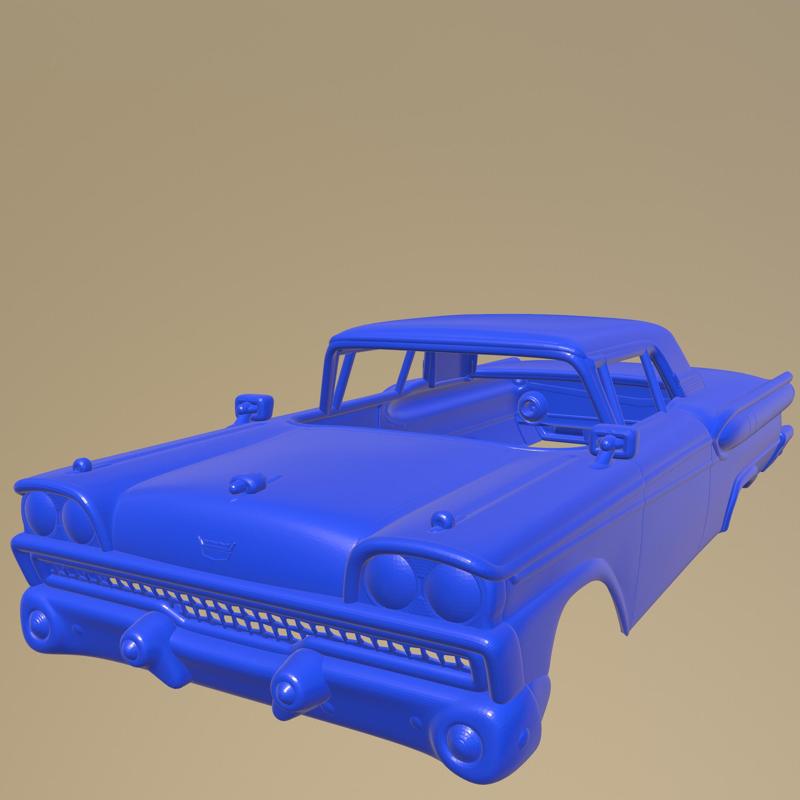 Ford Fairlane 500 Galaxie Skyliner 1959 PRINTABLE CAR BODY
