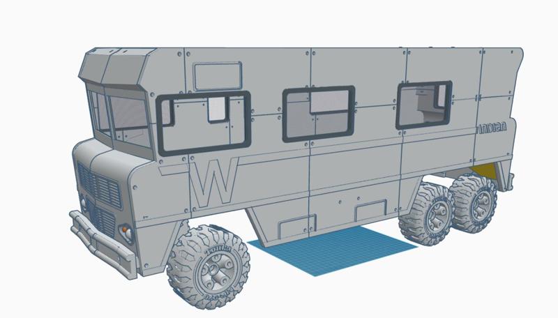 Tonka Like Winnebago Body for the Traxxas Hauler RC Truck