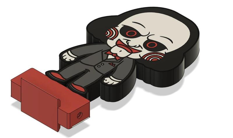 JIGSAW DOLL HOLLOWEEN DESKTOP LAMP MULTIMATERIAL