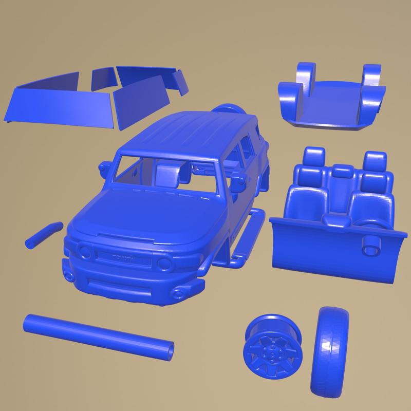 TOYOTA FJ CRUISER VXR 2011  PRINTABLE CAR IN SEPARATE PARTS