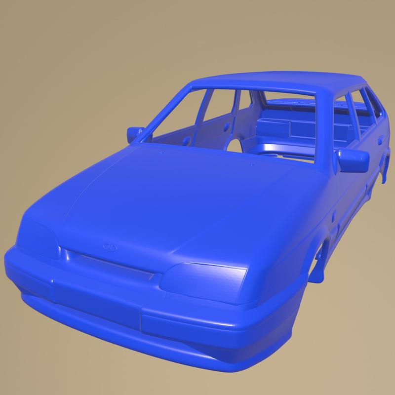 VAZ Lada Samara 2114 hatchback 1997 PRINTABLE CAR BODY