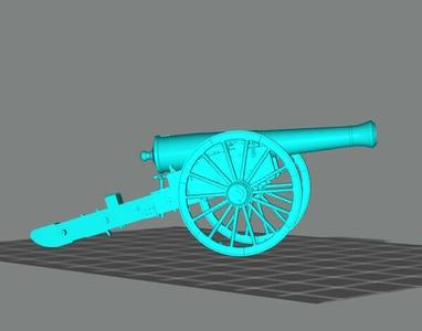 28MM ACW 18PDR SIEGE & GARRISON GUN