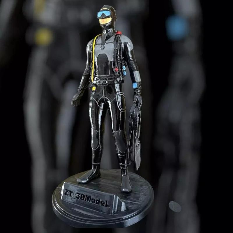 Fully Detailed 3D Scuba Diver Model