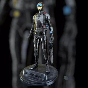 Fully Detailed 3D Scuba Diver Model