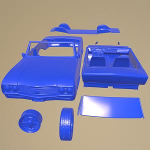 BUICK SKYLARK CONVERTIBLE 1964 PRINTABLE CAR IN SEPARATE PARTS