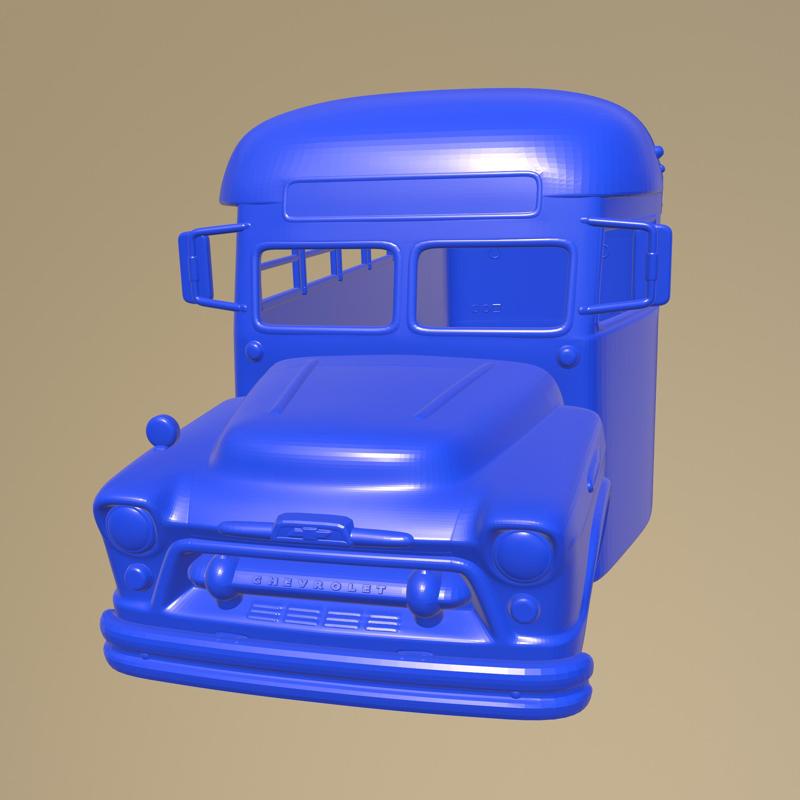 CHEVROLET 6700 SCHOOL BUS 1955 PRINTABLE BODY