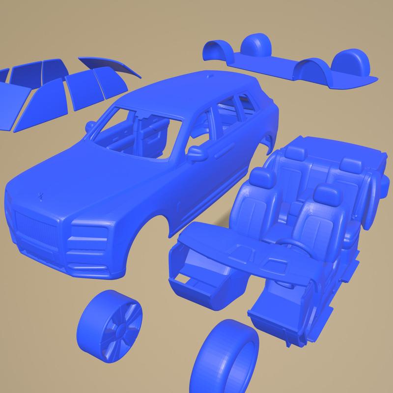Rolls Royce Cullinan 2019 PRINTABLE CAR IN SEPARATE PARTS