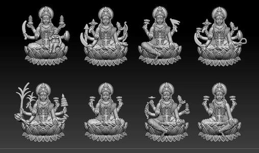 AshtaLaxmi - 8 Laxmi 3D print model
