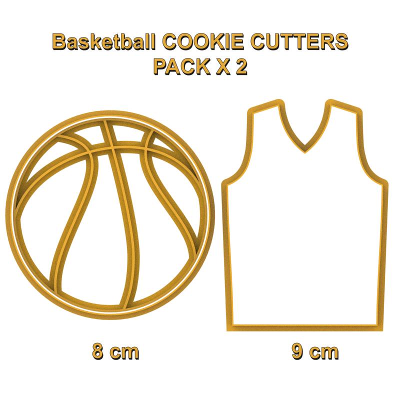 Basketball COOKIE CUTTERS PACK X 2