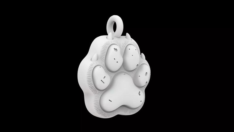 Animal Paw Pendant 3D Print Model
