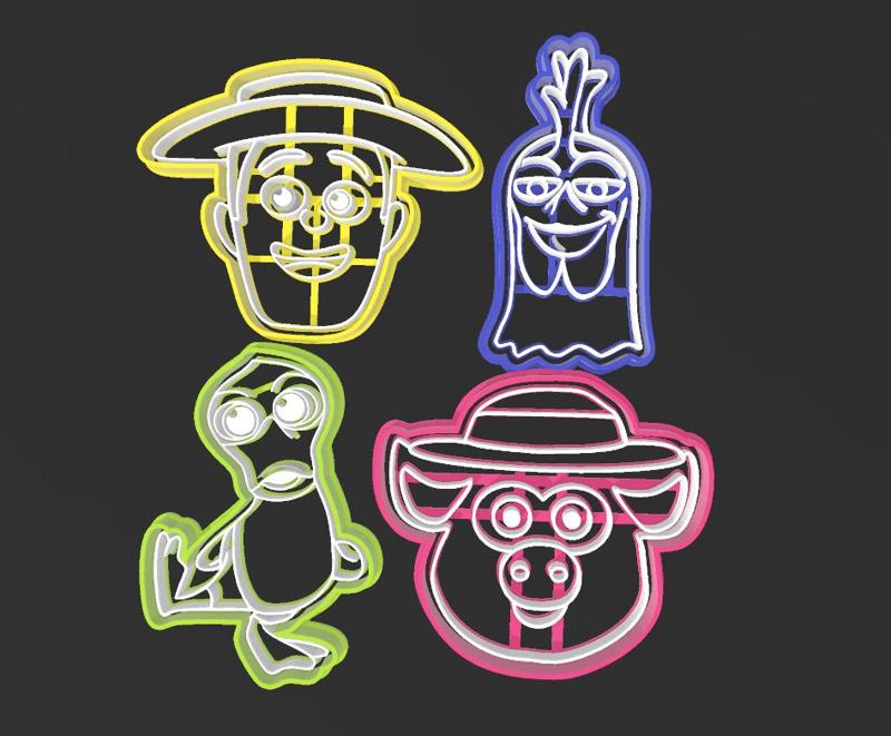 Set Zenon's farmhouse cookie cutters