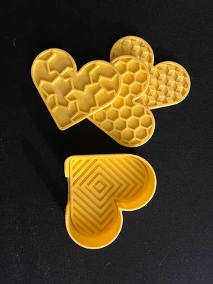 Geometric Heart Coaster Set