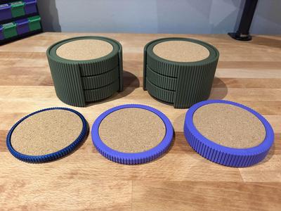 Coaster - with or without bottle cap lifter