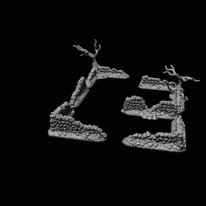 Chasseur Nocturne: Stone walls with trees