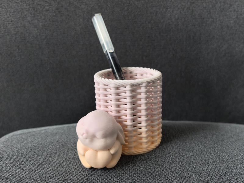 Love Bunny Pen Holder Mid-Autumn Festival Gift Student Friend Gift