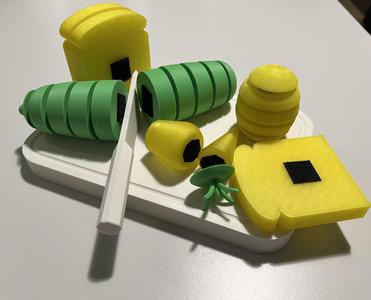 Play Kitchen Vegetable Cutting Set