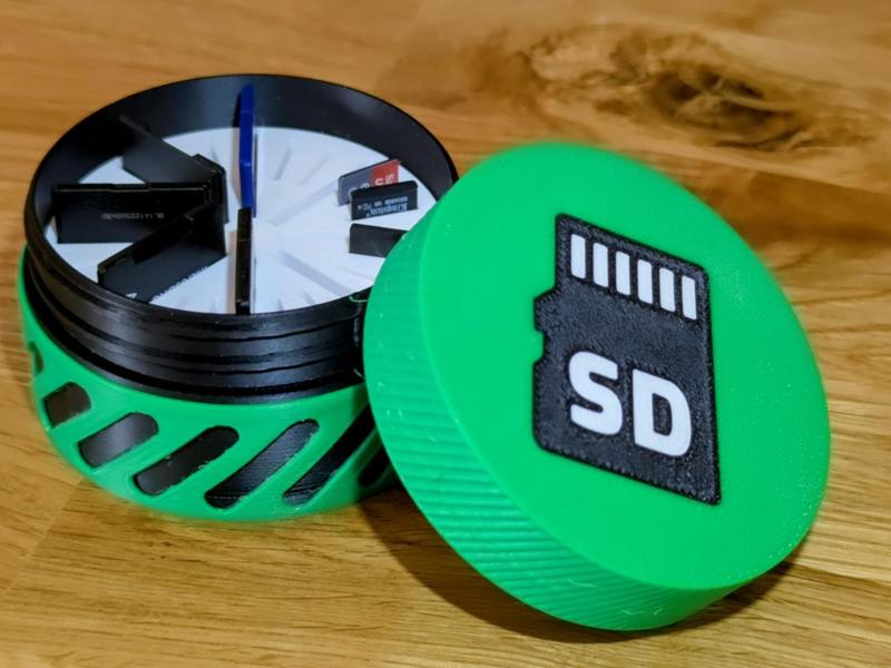 SD Card Storage holds 8 SD & 16 MicroSD cards