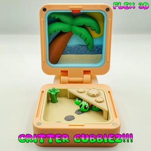 Flex 3D Critter Cubbiez Beach with Sea Turtle Chunky