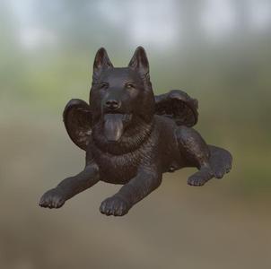 ANGELIC GERMAN SHEPHERD WITH WINGS