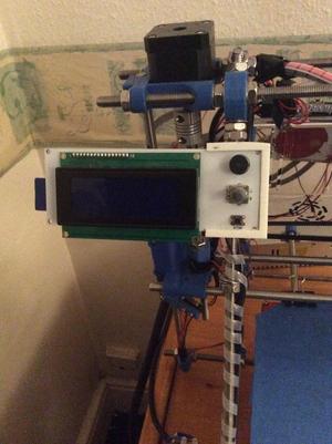 LCD Mount - 13 Grams! RepRap Discount Smart Controller Prusa/Mendel + Others