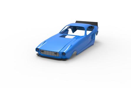 ford mustang mkii coupe drag race 1974 Rc model