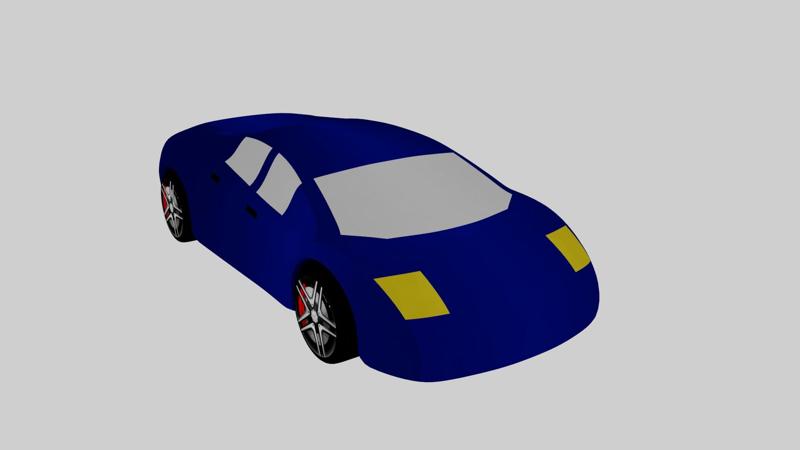 Sport Car Toy 3D Model