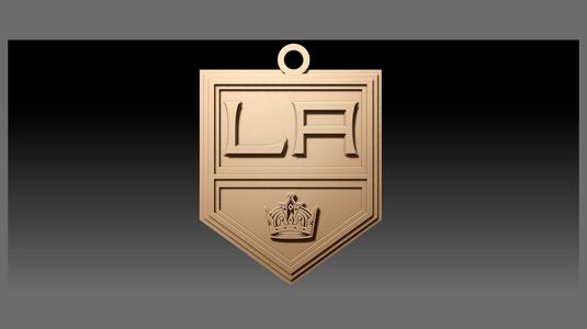 NHL los angeles kings keychain shield color printable