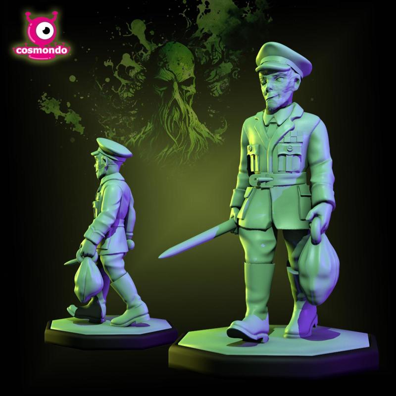 Major Mad Commander Military Captain Cthulhu Character