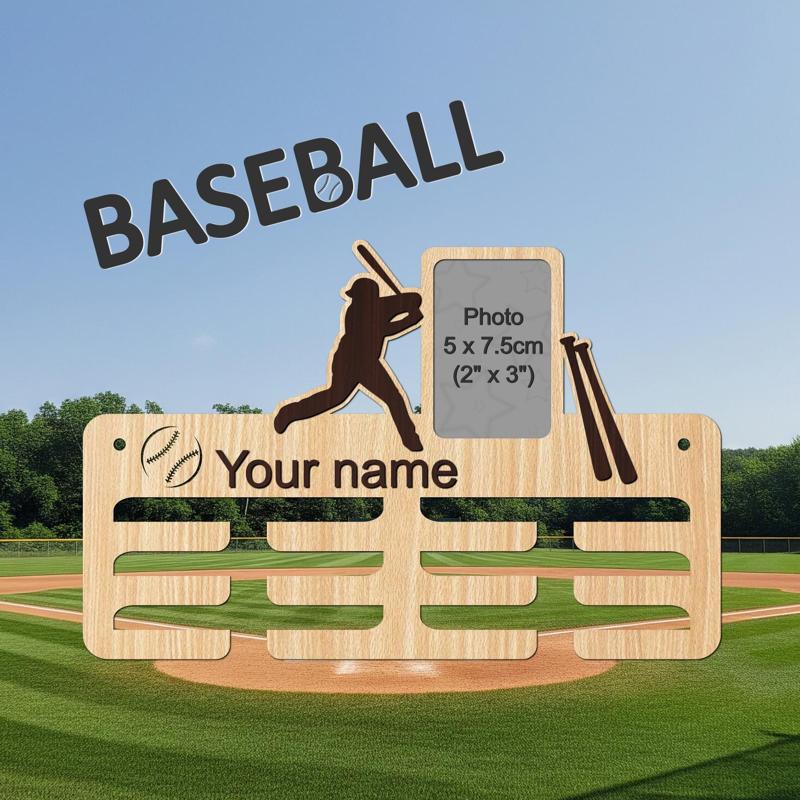 Baseball Medal Holder/Stand |Laser Cutting Files|