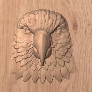 Parrot – CNC Relief STL (Wood Carving Model)
