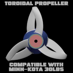 Toroidal propeller for Minn-Kota 30lbs 3Blades
