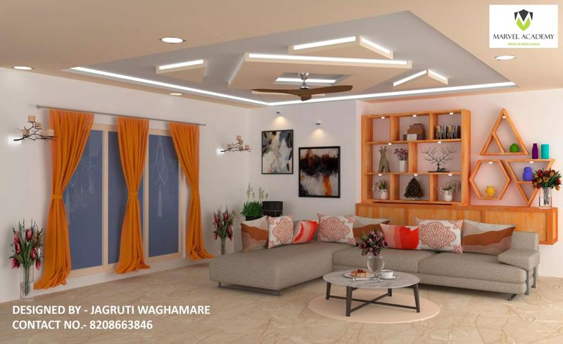 Hall interior 3d design